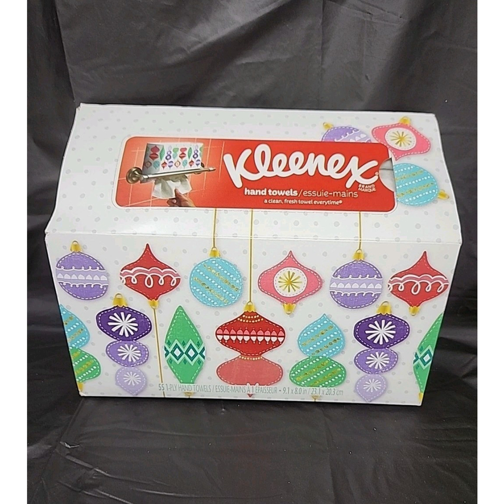 Kleenex Christmas Holiday Theme Hand Paper Towels Ornaments 55-1 Ply
